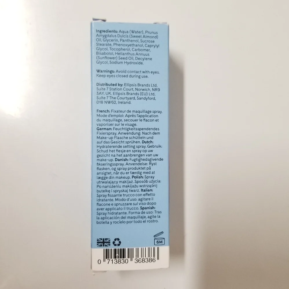 Lunar Moisture Setting Spray Made in England 3.38 fl oz NWT
